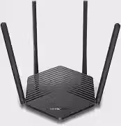 Mercusys MR60X Roteador Wi-Fi 6 AX1500 Dual Band, 3 Portas Gigabit, 4 Antenas, EasyMesh, Cobertura de até 140 m² e Conexão para até 60 Dispositivos