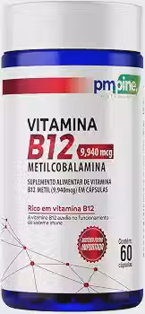 Vitamina B12 (Metilcobalamina) 9940 Mcg 60 Cápsulas