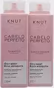 KNUT Cabelo Perfeito Kit | Shampoo + Condicionador (750 ml + 550 ml) – Rosa Mosqueta + Goji Berry, nutrição & brilho para fios danificados | Cruelty Free