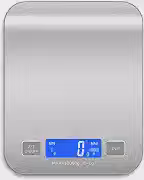 Balança Digital de Cozinha Inox 10kg x 1g com Visor LCD | Função Tara e Conversão de Unidades | Base Antiderrapante | Ideal para Receitas, Confeitaria, Dietas e Controle de Porções