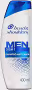 Head & Shoulders Shampoo Anticaspa Men 3 em 1, 400 ml