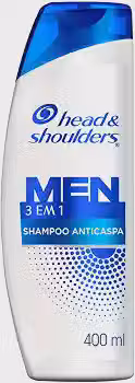 Head & Shoulders Shampoo Anticaspa Men 3 em 1, 400 ml