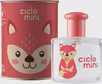 Água de Colônia Raposete Bebê Suave Infantil Lata 100ml Ciclo