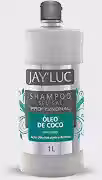 Shampoo Profissional Óleo De Coco Sem Sal Jay Luc 1L, Xampu Ultra Hidratante Com Óleo De Coco E D-Pantenol, Branco, Combate O Frizz E Nutre Intensamente, Beleza E Cuidado Em Cada Detalhe, Bico Dosador