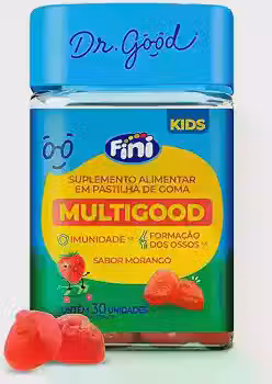 Multigood Kids Morango, DR. GOOD, 30 Gomas