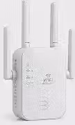 Repetidor de Sinal Wi-Fi 300 Mbps 2.4 GHz com 4 Antenas, Amplificador e Extensor de Internet, WPS, Modo Repetidor e Access Point Porta LAN para Casa e Escritório