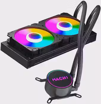 Water Cooler Mach1 Logic, Rgb, 240mm, Amd e Intel, Preto - Gk240