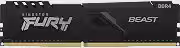 KF432C16BB/16 - Memória de 16GB DIMM DDR4 3200Mhz FURY Beast 1,35V 1Rx8 288 pinos para desktop/gamers, Preto