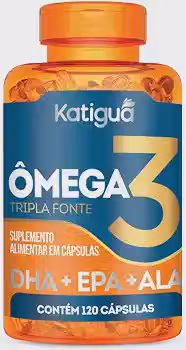 Ômega 3 Tripla Fonte, DHA + EPA + ALA, 1000mg, 120 Cápsulas Soft Gel • 30 doses