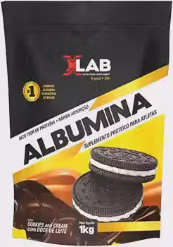 Albumina Xlab - Sabor Cookies and Cream com Doce de Leite - X-Lab, Xlab, 1kg
