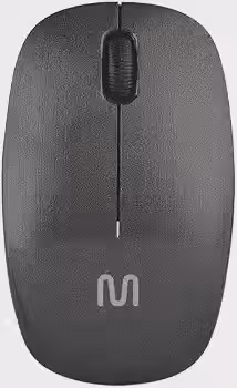Mouse sem Fio Multi USB com 3 Botões e Design Ergonômico – Preto MO251