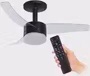 Ventilador de Teto Arno Ultimate Bivolt Preto VX14, 150W, Controle Remoto, 6 Velocidades, 4 Funções e Iluminação para 2 Lâmpadas