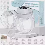 ANTUVI 2 In 1 Vestível de Tirar Leite, Elétrica Extratora de Leite, Portátil Bomba Coletor de Leite, 3 Modos Multidimensional, Livre de BPA