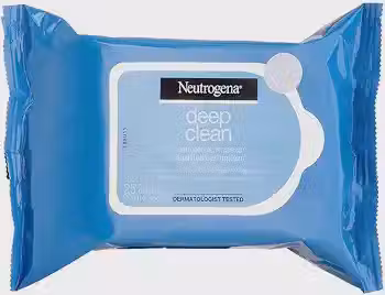 Lenços Demaquilantes Neutrogena Deep Clean, Hipoalergênicos, 25 Unidades