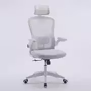 Cadeira de Escritório Ergonômica 120kg - Ajuste Lombar e Apoio de Cabeça