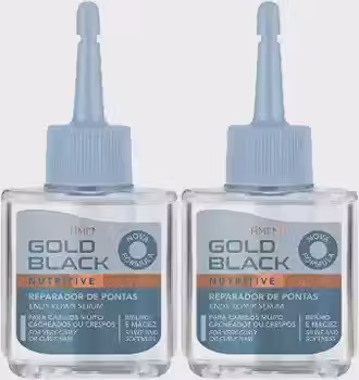 Kit Reparador De Pontas Amend Gold Black 2x30ml