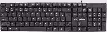 C3Tech Teclado USB Multimídia KB-M10 Preto ABNT2 Anti-Respingo
