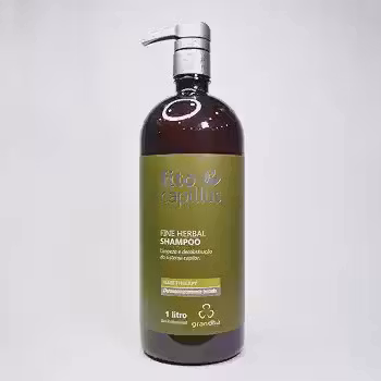 Fito Capillus Shampoo Fine Herbal 1L - Combate Microinflamações no Couro Cabeludo e Equilíbrio da Oleosidade Estimulando o Crescimento Capilar