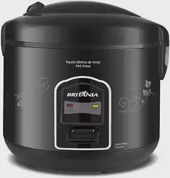 Britânia Panela Arroz, PA5 Prime, 400W, Preta, 110v, | 400W 5 cups