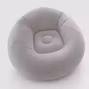 Sofá Poltrona Puff Inflável Deluxe Aveludado Gigante - Impermeável, 100kg, Bomba Inclusa, Conforto Interno, Design Moderno e Portátil