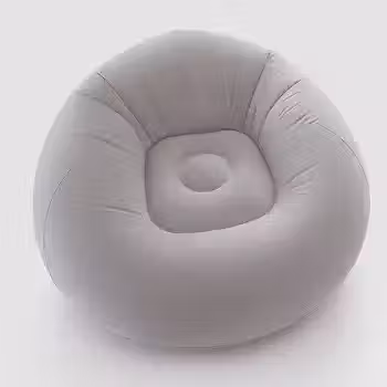 Sofá Poltrona Puff Inflável Deluxe Aveludado Gigante - Impermeável, 100kg, Bomba Inclusa, Conforto Interno, Design Moderno e Portátil