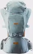 Brastoy Mochilas Canguru Carregador De Bebê Portador Ergonômico 3 Em 1 (Azul Claro)