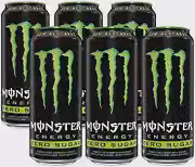 Pack de Monster Energy Zero Açucar - 6 unidades de 473ml