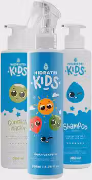 Kit Cuidado Diário Kids Infantil 200ml Fios Limpos E Macios