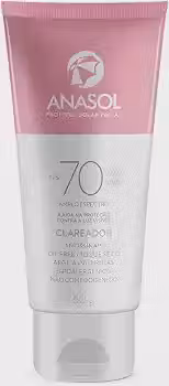 Anasol Protetor Solar Facial FPS 70 Clareador 60g