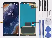 Substituição da tela móvel Tela LCD original para Nokia 9 Pureview com Digitalizer Full Assembly (Black) Ecrã LCD