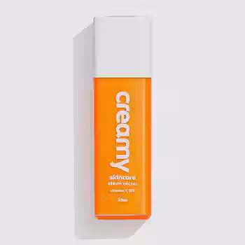 Creamy Skincare Vitamina C 30ml | Sérum Facial, Vitamina C 10%, Aumenta Firmeza da Pele, Previne Rugas Finas, Clareador de Manchas | Todos os Tipos de Pele