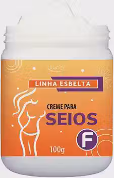 Creme Seios F Firma os Seios - Com Raffermine Para Firmar e Tonificar os Seios Lucy's 100g.