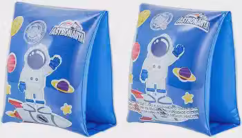 DM Toys Boia de Braço Inflável Infantil Astronauta 20x13cm