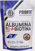 Albumina + Biotina Profit Refil 1kg Creme De Avelã
