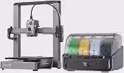 Impressora 3D Creality Hi Combo, multicolorida com CFS, nivelamento automático de alta velocidade de 500 mm/s