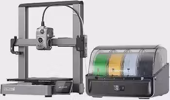 Impressora 3D Creality Hi Combo, multicolorida com CFS, nivelamento automático de alta velocidade de 500 mm/s