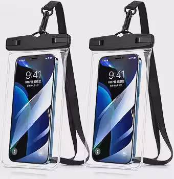 Kit 2 Capas Impermeáveis para Celular IPX8 com Cordão Ajustável