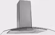 COIFA DE PAREDE Fogatti VIDRO CURVO DUTO SLIM INOX 80CM 127V