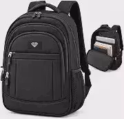 Mochila Casual Premium 18L para Notebook até 17 Polegadas Escolar Faculdade Viagem Unissex Preta