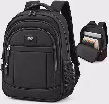 Mochila Casual Premium 18L para Notebook até 17 Polegadas Escolar Faculdade Viagem Unissex Preta