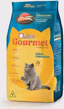 Quatree Gourmet Ração para Gatos Castrados Delicias Do Mar 10.1kg