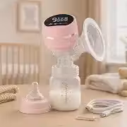 Bomba Tira Leite Materno Elétrica Premium Portátil Silenciosa LED USB 9 Níveis Sem Dor BPA Free (Cores Variadas)