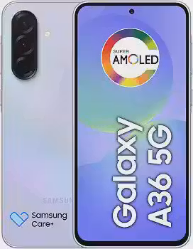 Celular Samsung Galaxy A36 5G 128GB, 6GB RAM, Câmera 50MP, IP67, Super AMOLED 6.7', Recursos AI, Violeta