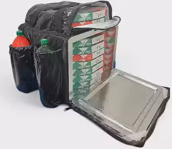 Mochila Bag Reforçada para Delivery Motoboy (Preto)