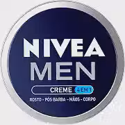 NIVEA MEN Creme 4 em 1 75g, Hidratação Intensa, Evita Ressecamento, Corporal, Facial, Mãos, Pós Barba, Pele Normal e Extrasseca