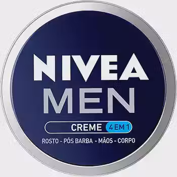 NIVEA MEN Creme 4 em 1 75g, Hidratação Intensa, Evita Ressecamento, Corporal, Facial, Mãos, Pós Barba, Pele Normal e Extrasseca