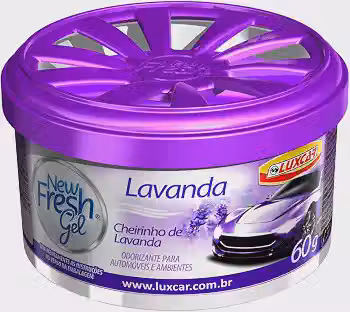 Luxcar New Fresh Gel Lavanda 60 g – Aromatizante em Gel Automotivo