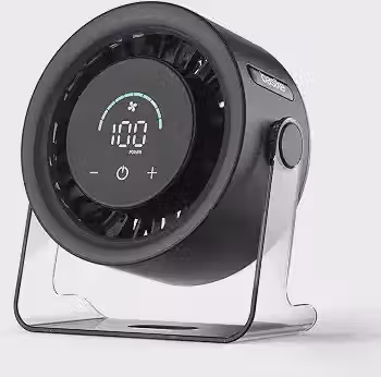 Basike Ventilador de Mesa USB, 3 Velocidades Super Silencioso, Portátil