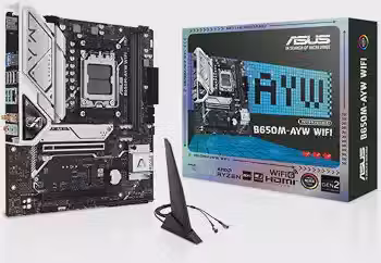 Asus B650M-AYW WIFI Placa Mãe AM5 DDR5 HDMI M.2 USB 3.2