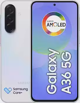 Celular Samsung Galaxy A36 5G 128GB, 6GB RAM, Câmera 50MP, IP67, Super AMOLED 6.7', Recursos AI, Branco
